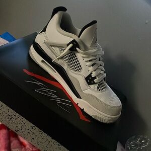 Jordan Men's White and Black Sneakers